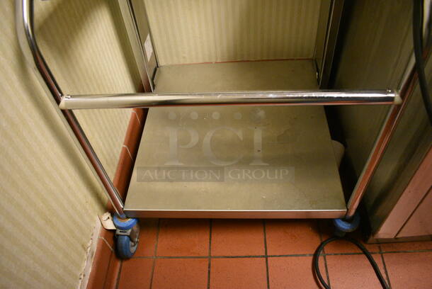 Stainless Steel Commercial Cart w/ Under Shelf on Commercial Casters. 24x24x36.5. (kitchen hallway) - Image 4 of 4