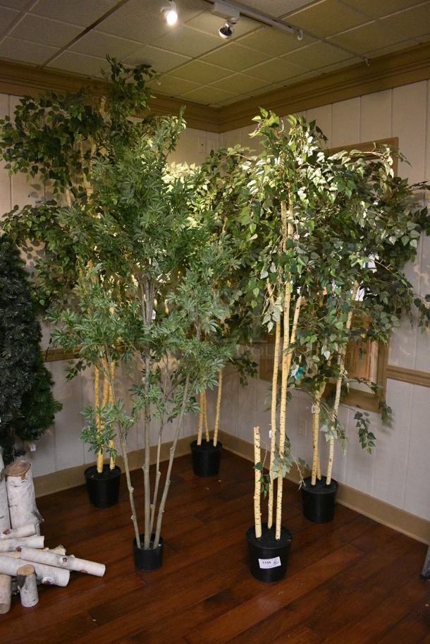 5 Various Fake Trees. Includes 78". 5 Times Your Bid! (garden center) - Image 1 of 3