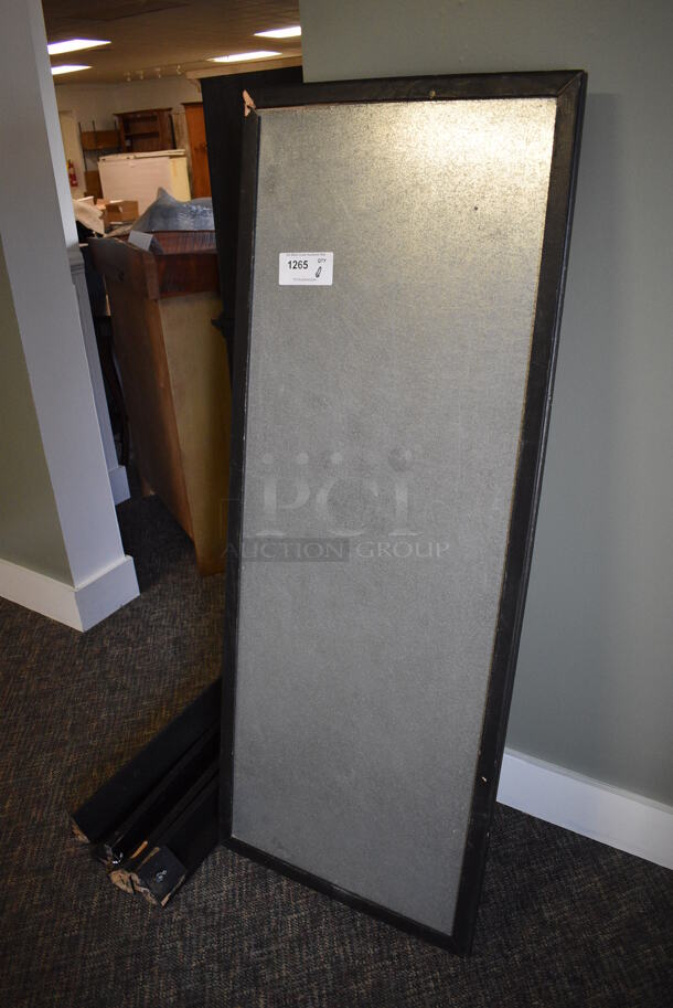 Black Wooden Table and 4 Legs. 56x22x3, 29". (garden center) - Image 2 of 5