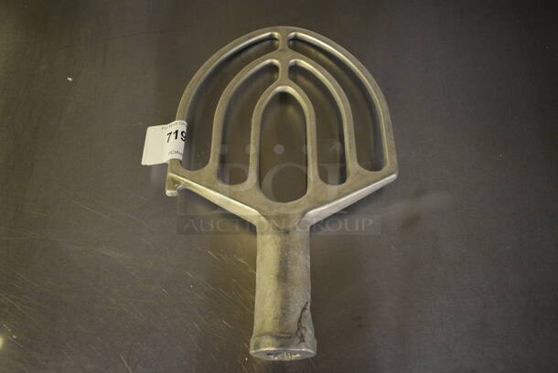 Metal Commercial Paddle Attachment for Hobart Mixer. Appears To Be 30 Quart. 10x3x16. (bakery kitchen)