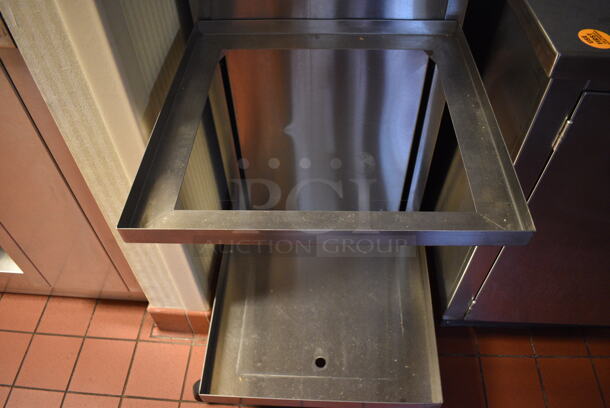 Stainless Steel Commercial Dish Caddy Cart w/ 2 Plate Return Wells on Commercial Casters. 21.5x36x40. (kitchen hallway) - Image 3 of 5