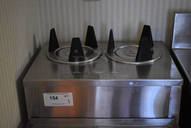 Stainless Steel Commercial Dish Caddy Cart w/ 2 Plate Return Wells on Commercial Casters. 21.5x36x40. (kitchen hallway) - Image 4 of 5