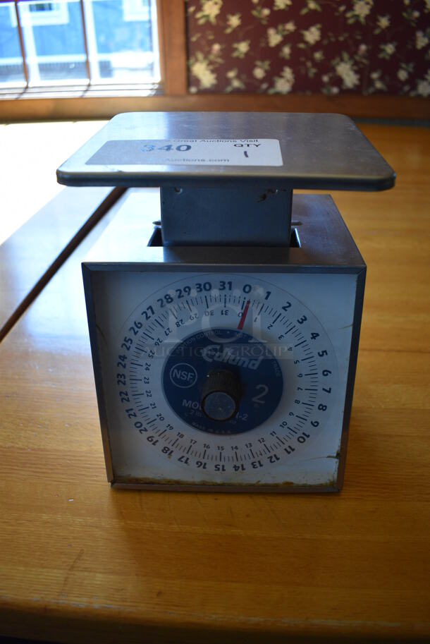 Edlund Model SR-2 Metal Countertop Food Portioning Scale. 6.5x6.5x9. (back dining room)