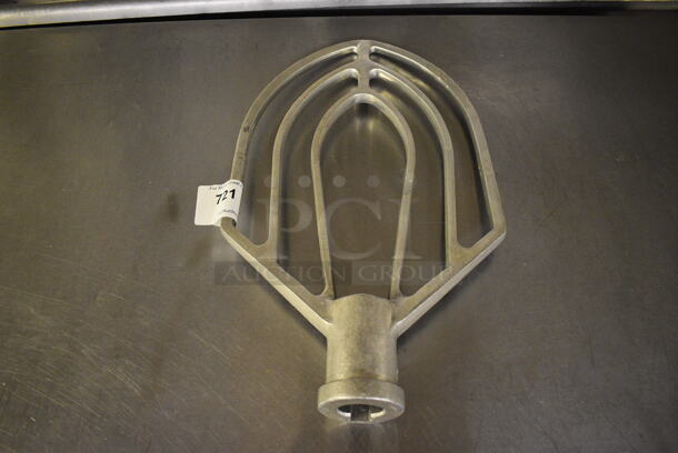 Metal Commercial Paddle Attachment for Hobart Mixer. Appears To Be Either 40 or 60 Quart. 11.5x3x19.5. (bakery kitchen)