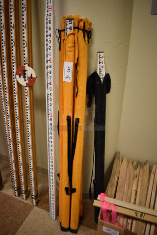 8 Various Measuring Sticks for Surveying. Includes 56". 8 Times Your Bid! (room 122)