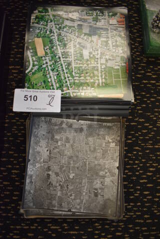 ALL ONE MONEY! Lot of Various Aerial View Photographs! 9.5x9.5. (room 220)