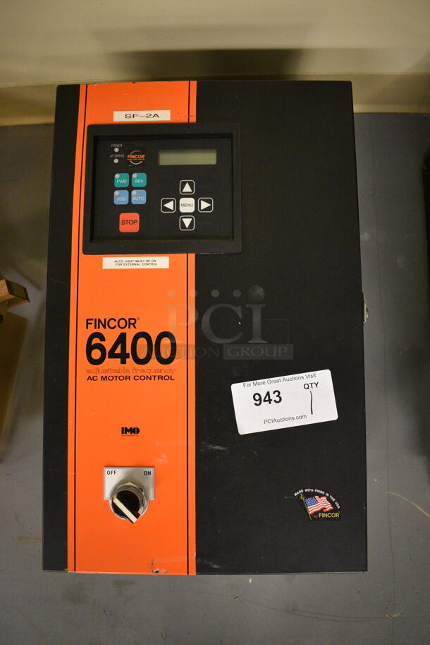 Fincor 6400 AC Motor Control Box. 13x10.5x20.5. (south basement 019) - Image 1 of 4