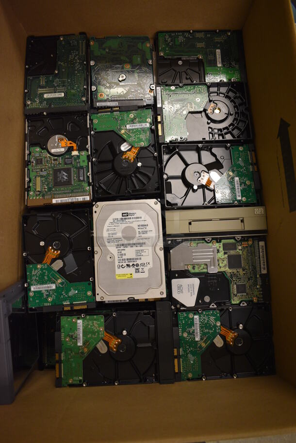 ALL ONE MONEY! Lot of Hard Drives! 4x6x1. (room 105)