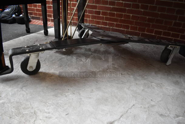 Young Chang Black Floor Style Piano on Commercial Casters w/ Bench. BUYER MUST REMOVE: Give Yourself Ample Time To Remove This Item on Pick Up Day. 59x70x40.5, 30x14x18.5. (atrium) - Image 10 of 11