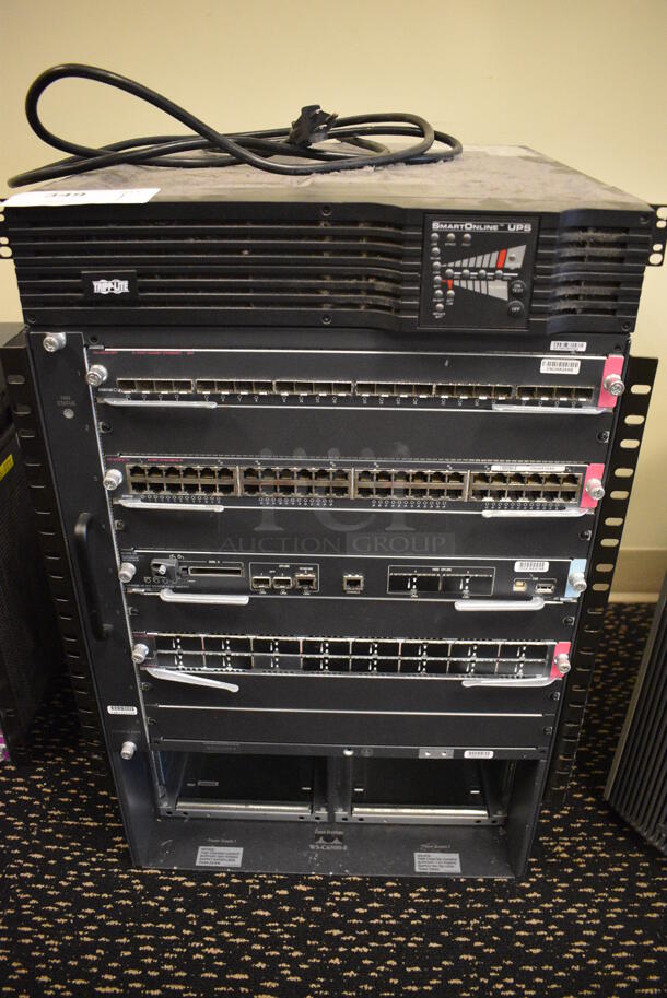 Tripp Lite Smart Online UPS and Rack Unit. 19x19x28. (room 204) - Image 1 of 6