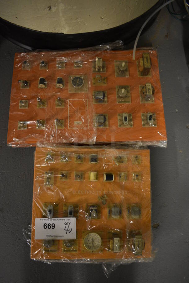 4 Various Boards Including Electricity Concept. 12x11x2. 4 Times Your Bid! (south basement 012) - Image 1 of 3