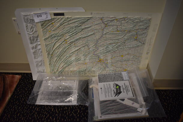ALL ONE MONEY! Lot of Various Topographic Maps. Includes 30x21. (room 220)