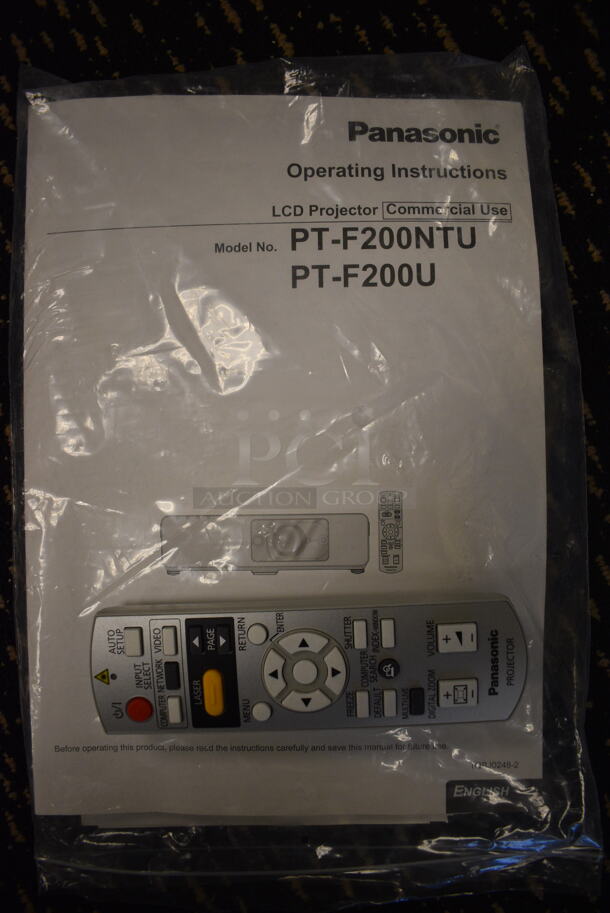 Panasonic Model PT-F200NTU LCD Projector. 100-240 Volts, 1 Phase. 17x12.5x5. (room 204) - Image 4 of 5