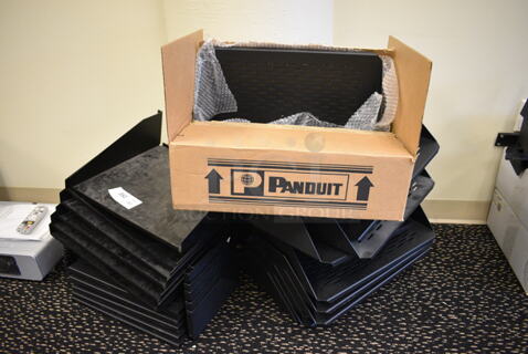 ALL ONE MONEY! Lot of Black Metal Pieces! Includes 17x15x5. (room 204)