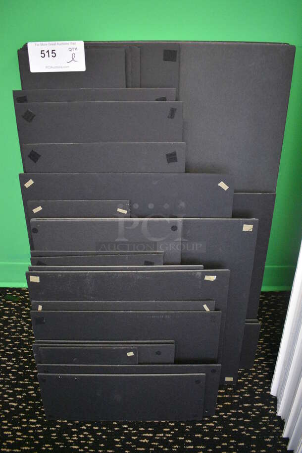 ALL ONE MONEY! Lot of Pieces of Black Boards! Includes 20x30. (room 220)