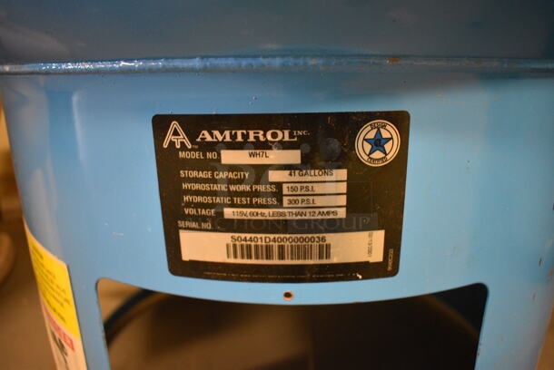 Amtrol Model WH7L Boiler-Mate Blue Metal Floor Style 41 Gallon Capacity Boiler. 24x24x53. (room 102) - Image 5 of 6
