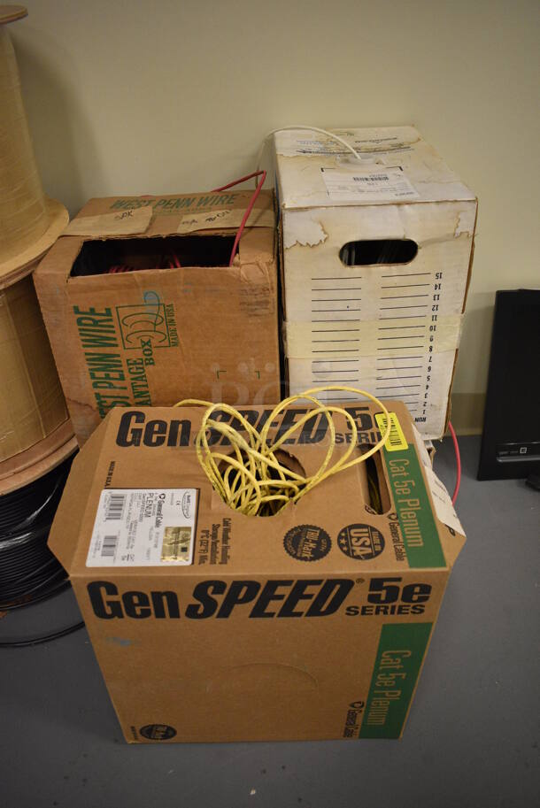 ALL ONE MONEY! Lot of 3 Spools and 4 Boxes of Wires! (south basement 019) - Image 2 of 5