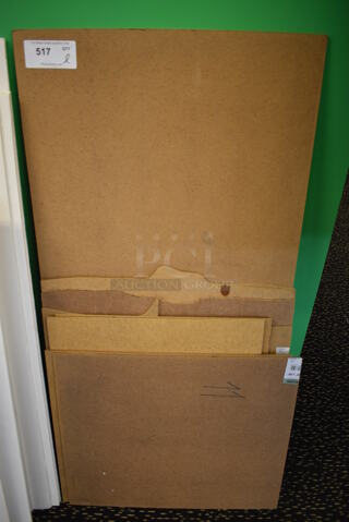 ALL ONE MONEY! Lot of Pieces of Brown Boards! Includes 24x21. (room 220)