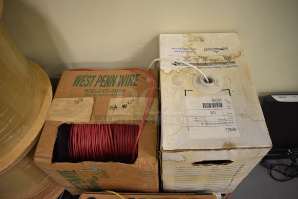 ALL ONE MONEY! Lot of 3 Spools and 4 Boxes of Wires! (south basement 019) - Image 5 of 5