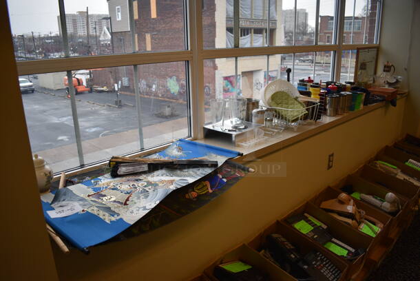 ALL ONE MONEY! Lot of Various Items Including Glasses, Colander and Portable Bottles! BUYER MUST REMOVE: Give Yourself Ample Time To Remove This Item on Pick Up Day. (room 204) - Image 1 of 12