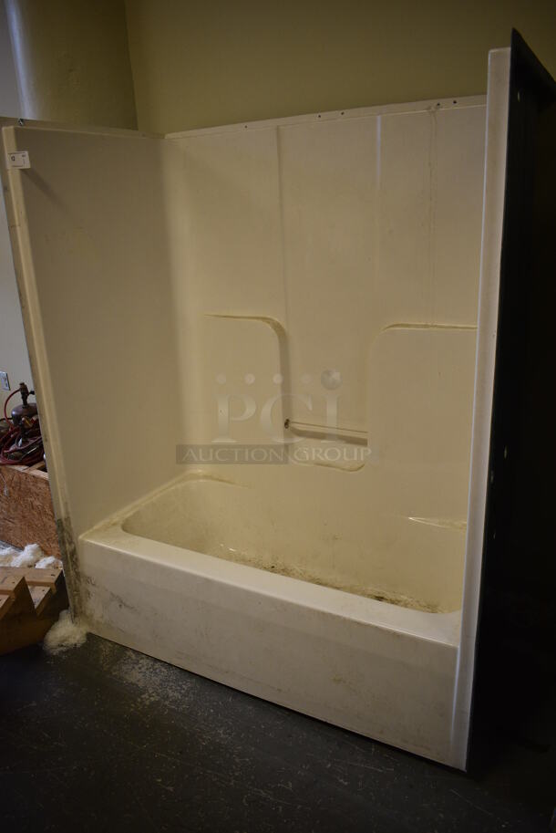 White Shower / Bathtub Insert. 66x33x75. (room 102) - Image 2 of 7