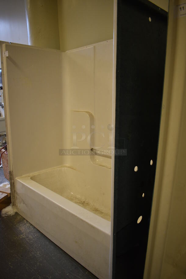 White Shower / Bathtub Insert. 66x33x75. (room 102) - Image 3 of 7