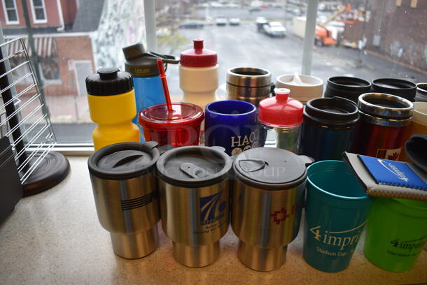 ALL ONE MONEY! Lot of Various Items Including Glasses, Colander and Portable Bottles! BUYER MUST REMOVE: Give Yourself Ample Time To Remove This Item on Pick Up Day. (room 204) - Image 5 of 12