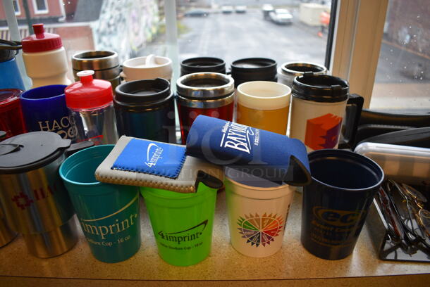 ALL ONE MONEY! Lot of Various Items Including Glasses, Colander and Portable Bottles! BUYER MUST REMOVE: Give Yourself Ample Time To Remove This Item on Pick Up Day. (room 204) - Image 6 of 12