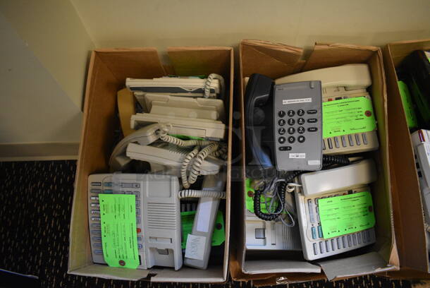 ALL ONE MONEY! Lot of 16 Boxes of Various Corded Office Telephones! (room 204) - Image 2 of 12