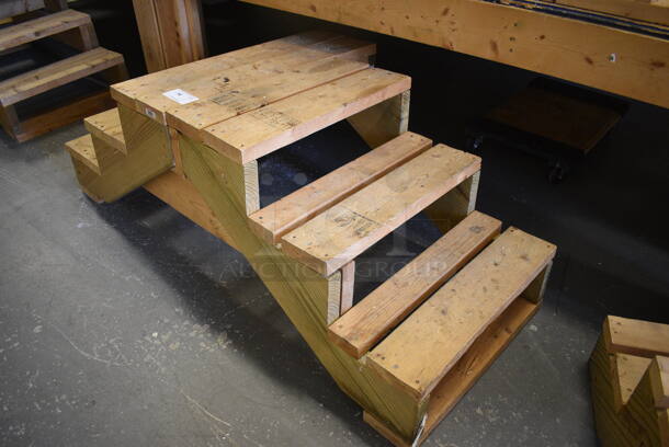 Wooden Stairs. 62x32x21.5. (room 102) - Image 2 of 5