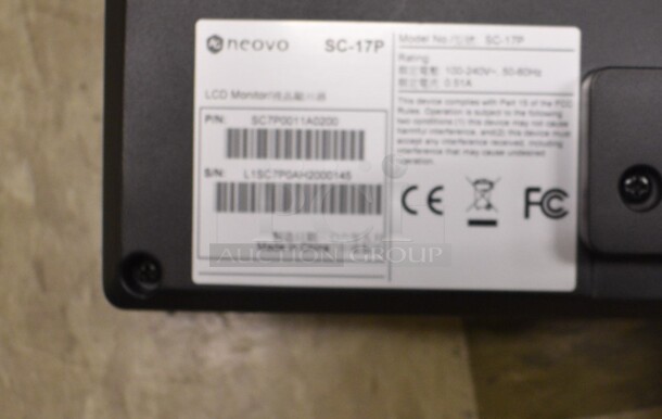 Neovo Model SC-17P 17" Computer Monitor. (room 105) - Image 3 of 5