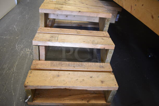 Wooden Stairs. 62x32x21.5. (room 102) - Image 3 of 5