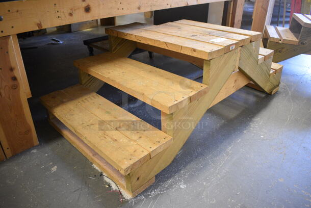 Wooden Stairs. 62x32x21.5. (room 102) - Image 4 of 5