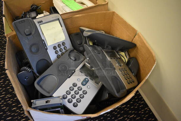 ALL ONE MONEY! Lot of 16 Boxes of Various Corded Office Telephones! (room 204) - Image 10 of 12