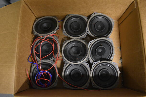 ALL ONE ONEY! Lot of 9 Speakers. 5.5x5.5x3. (south basement 012)