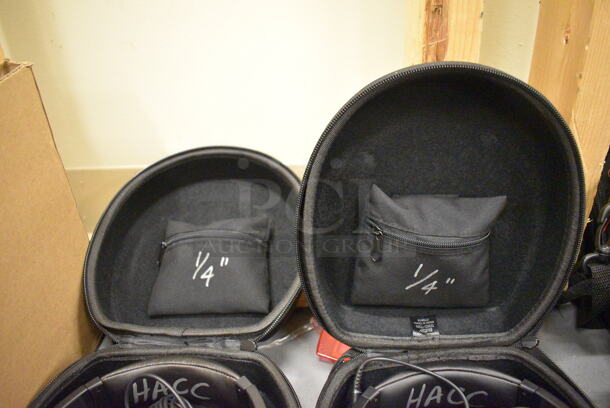 2 Panasonic RP-HTF600 Headphones in Cases. 7.5x8x3.5. 2 Times Your Bid! (south basement 019) - Image 3 of 4