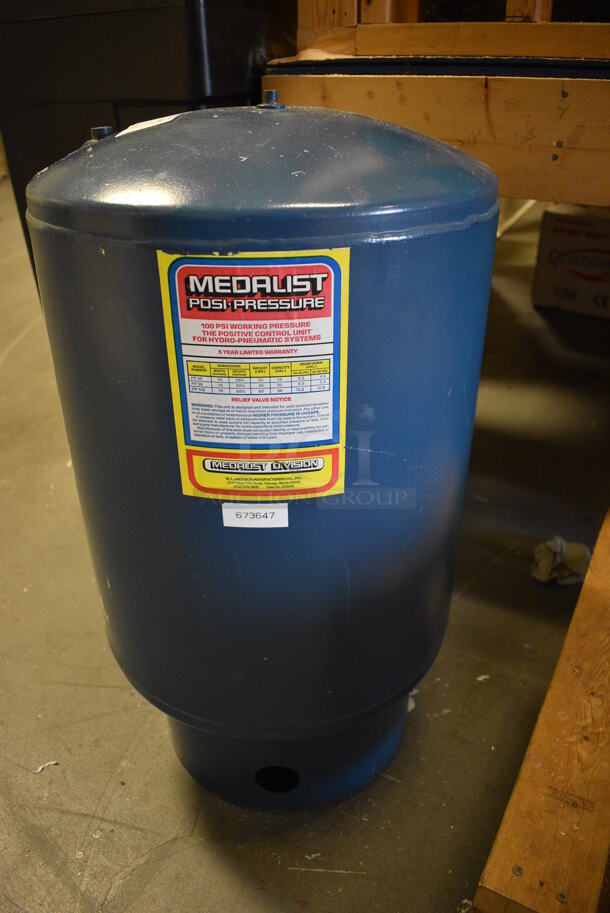 Medalist Posi Pressure 100 PSI Working Pressure Tank for Hydro Pneumatic Systems. 16x16x28. (room 102)