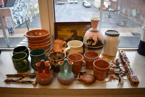 ALL ONE MONEY! Lot of Various Items Including Mugs, Bowls, Jars and Vases! BUYER MUST REMOVE: Give Yourself Ample Time To Remove This Item on Pick Up Day. (room 204) - Image 3 of 9