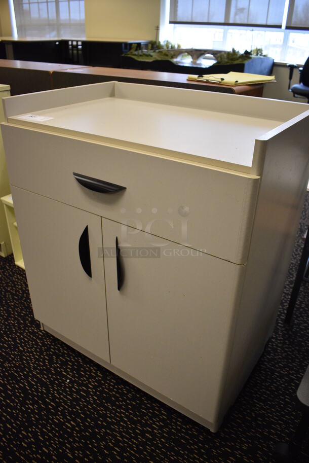 White Counter w/ Drawer and 2 Doors. 30x21x36. (room 220) - Image 2 of 4