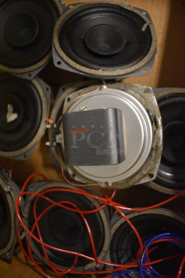 ALL ONE ONEY! Lot of 9 Speakers. 5.5x5.5x3. (south basement 012) - Image 4 of 4
