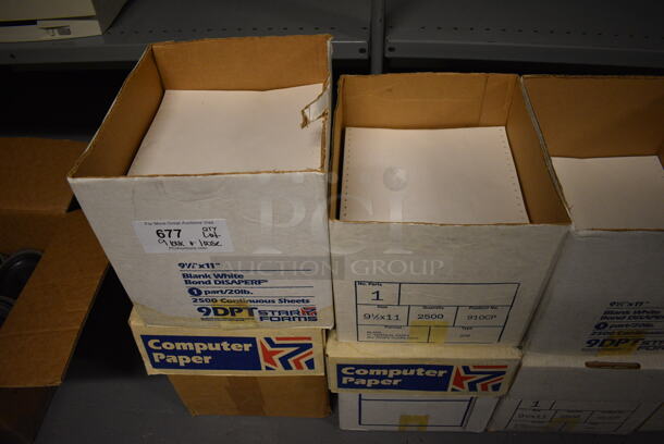 ALL ONE MONEY! Lot of 9 Boxes of Paper! (south basement 012) - Image 2 of 4
