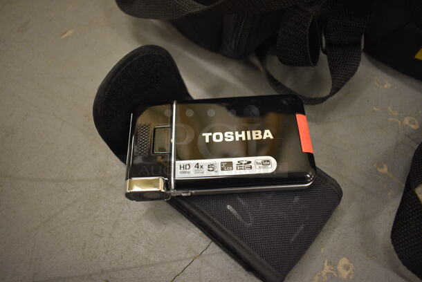 9 Soft Bags w/ Contents Including Toshiba Cameras and Wires! 6x4x7. 9 Times Your Bid! (south basement 019) - Image 6 of 7