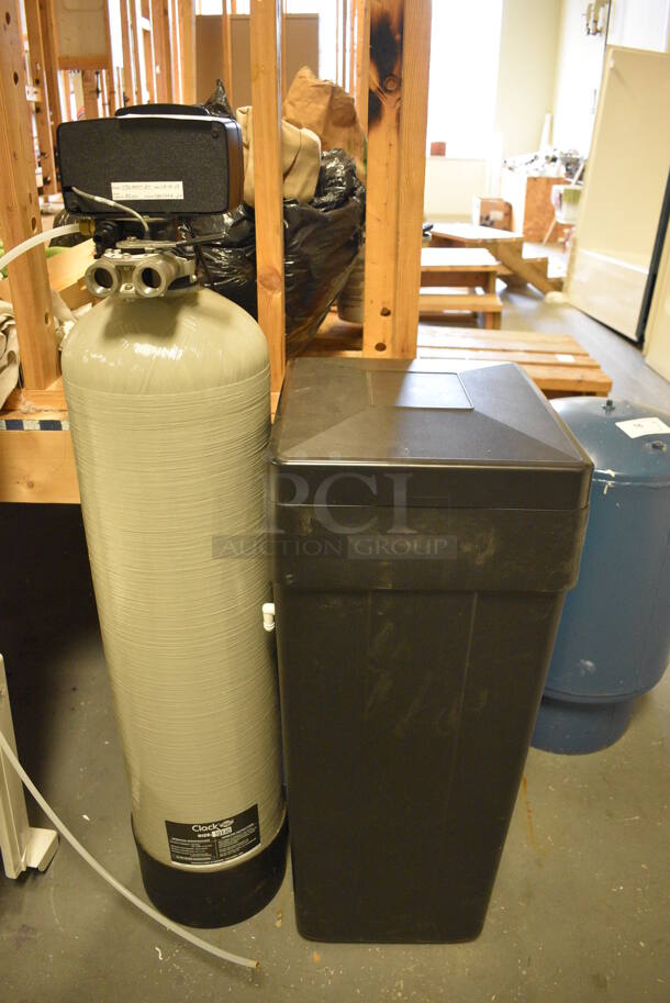 Aqua Treatment Service Model TT56MJXT-3T Clack Tank w/ Black Poly Unit. 15x17x36, 9.5x9.5x49. (room 102) - Image 2 of 8