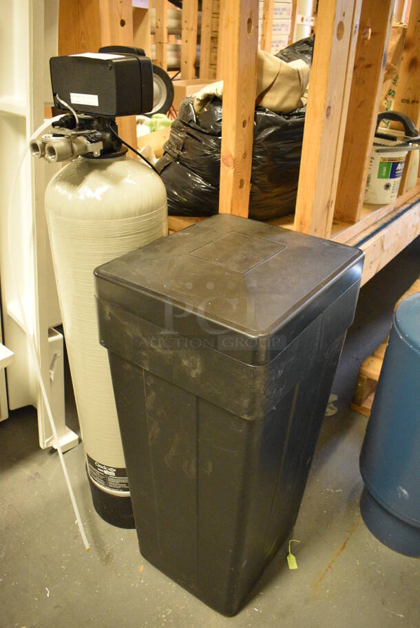 Aqua Treatment Service Model TT56MJXT-3T Clack Tank w/ Black Poly Unit. 15x17x36, 9.5x9.5x49. (room 102) - Image 3 of 8
