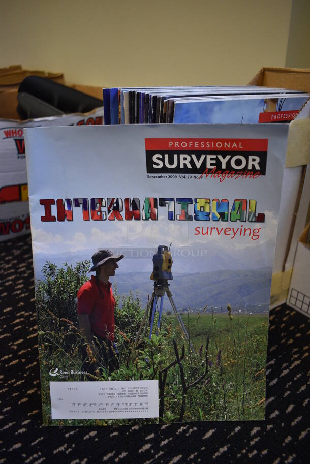 ALL ONE MONEY! Lot of 12 Boxes of Magazines Including Professional Surveyor and Erosion Control. (room 204) - Image 2 of 12