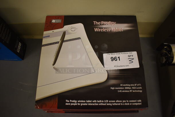 3 BRAND NEW IN BOX! The Prodigy Wirelss Tablet. 3 Times Your Bid! (south basement 019)