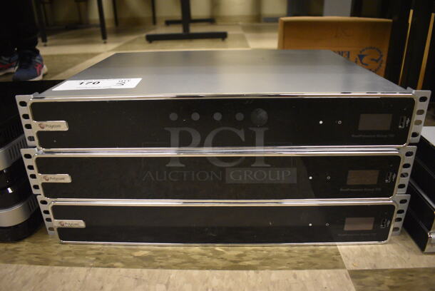3 Polycom RealPresence Group 700 Video Conferencing System. 19x13x3. 3 Times Your Bid! (room 105)