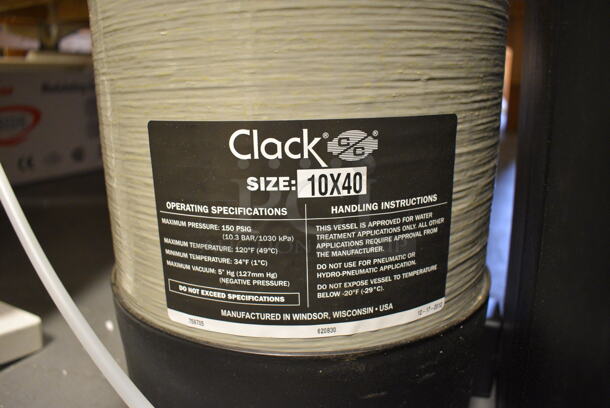 Aqua Treatment Service Model TT56MJXT-3T Clack Tank w/ Black Poly Unit. 15x17x36, 9.5x9.5x49. (room 102) - Image 8 of 8
