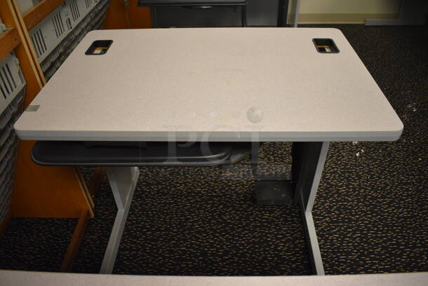 4 Various Gray Tables. Includes 35.5x19.5x28. 4 Times Your Bid! (room 220) - Image 3 of 5
