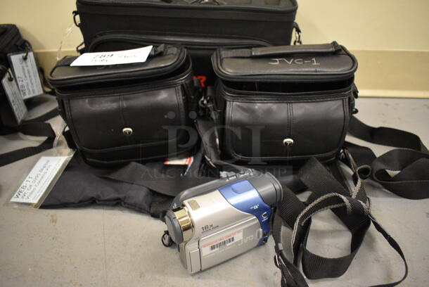 3 Various Bags of Various Items Including JVC Digital Video Camera and Microphone. includes 14x4x9.5, 7.5x4x6. 3 Times Your Bid! (south basement 019) - Image 7 of 8